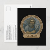 Aeolus Wind God Devotionele Prentbrief Briefkaart (Voorkant / Achterkant)