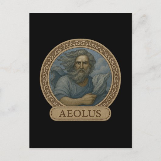 Aeolus Wind God Devotionele Prentbrief Briefkaart (Voorkant)