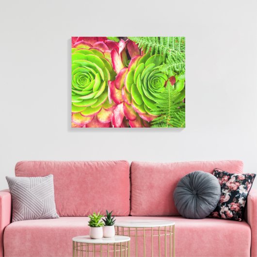Aeonium Canvas Afdruk (Insitu (Woonkamer))