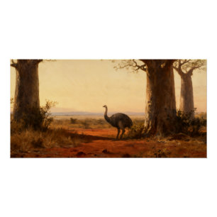 Aepyornis maximus – De Olifantsvogel van Madagaska Perfect Poster