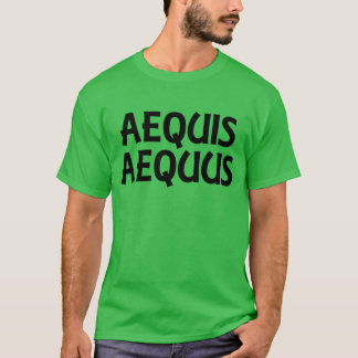 Aequis Aequuso het rechtvaardige T-shirt