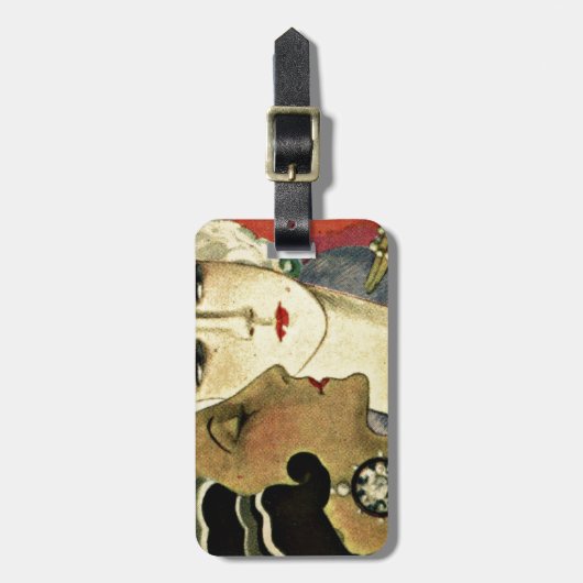 Aer Deco-dames Bagagelabel (Voorkant verticaal)