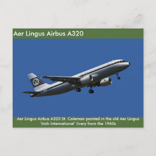 Aer Lingus Airbus A320 afbeelding voor briefkaart