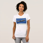 Aer Lingus Airbus A320 afbeelding voor dames T-shi T-shirt (Voorkant volledig)