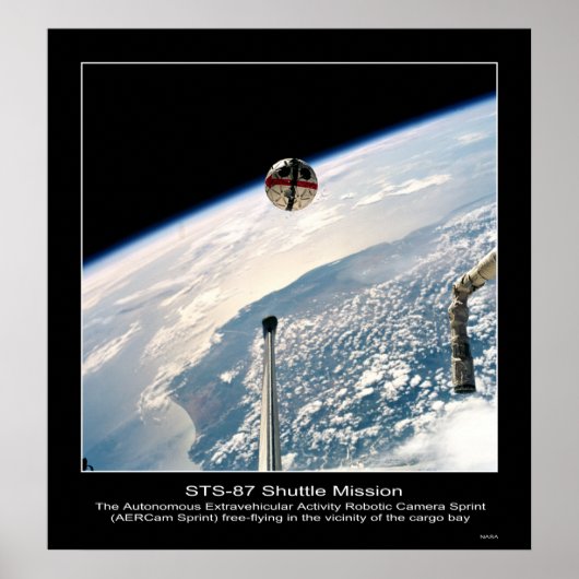 AERCam Sprint free-flight in de v... Poster (Voorkant)