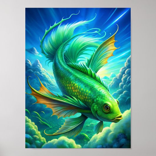 "Aerial Aquatics" Poster (Voorkant)