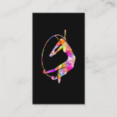 Aerial Artist Circus Hoop Aerial Yoga Aerialist Visitekaartje (Voorkant)