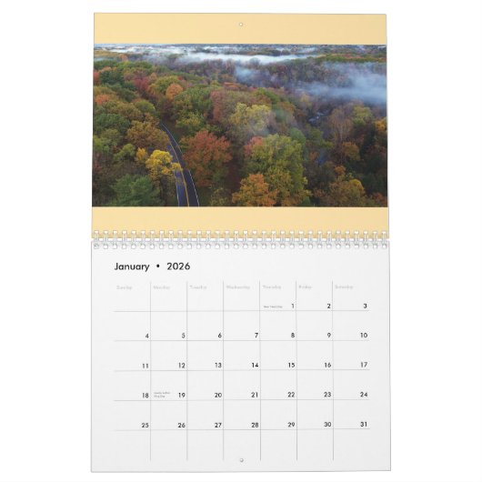 Aerial Autumn 2026 Kalender (Jan 2026)