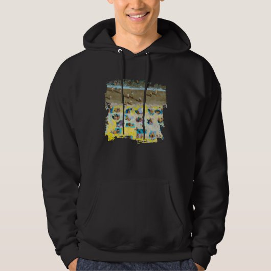 Aerial Beach People Hoodie (Voorkant)