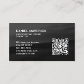 Aerial black tone drone logo visitekaartje (Achterkant)