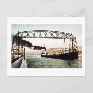 Aerial Bridge and Canal, Duluth, Minn. Briefkaart