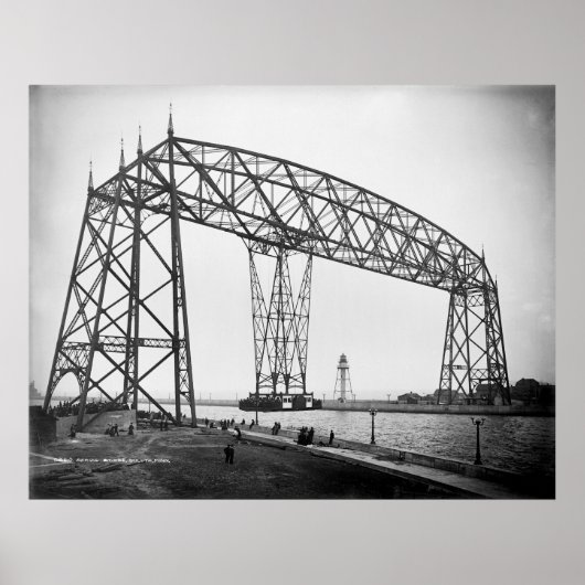 Aerial Bridge Duluth Minnesota Poster (Voorkant)