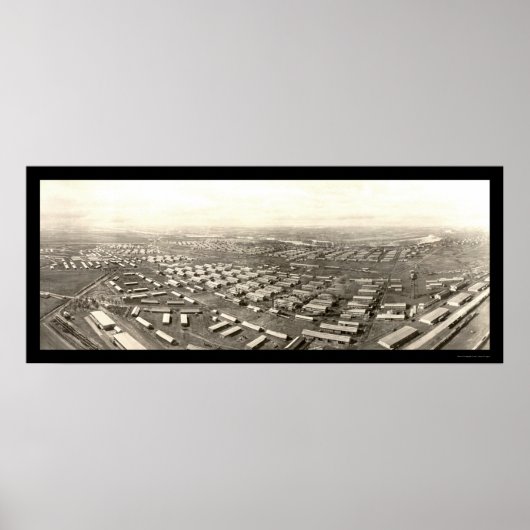 Aerial Camp Grant Foto 1918 Poster (Voorkant)