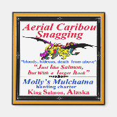 Aerial Cariou Snagging Mulchatna Alaska Magneet (Voorkant)