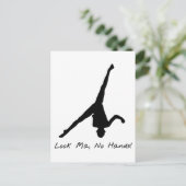 Aerial Cartwheel Gymnastics Briefkaart (Staand voorkant)