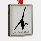 Aerial Cartwheel Gymnastics Metalen Ornament (Rechts)