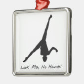 Aerial Cartwheel Gymnastics Metalen Ornament (Links)
