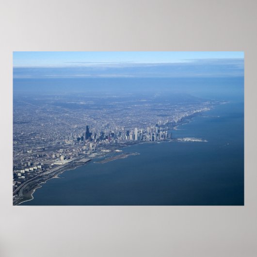 Aerial Chicago Poster (Voorkant)