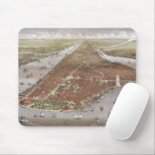 Aerial City Uitzicht Manhattan, New York, Verenigd Muismat (Met muis)