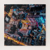 Aerial Cityscape at Night Legpuzzel (Horizontaal)