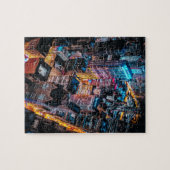 Aerial Cityscape at Night Legpuzzel (Horizontaal)