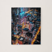 Aerial Cityscape at Night Legpuzzel (Verticaal)
