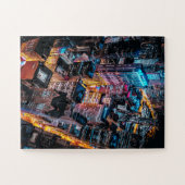 Aerial Cityscape at Night Legpuzzel (Horizontaal)
