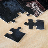 Aerial Cityscape Uitzicht at Night Legpuzzel (Zijkant)