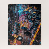 Aerial Cityscape Uitzicht at Night Legpuzzel (Verticaal)