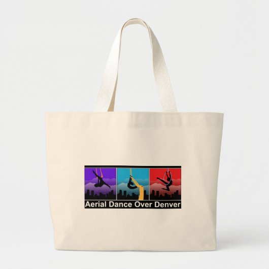 Aerial Dance over Denver Grote Tote Bag (Voorkant)