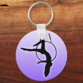 Aerial Dancer Silhouette Sleutelhanger (Voorkant)