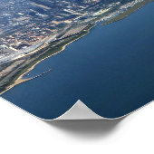 Aerial Downtown Chicago 11x16 Poster (Hoek)
