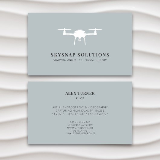 Aerial Drone Fotografie Videografie Modern Visitekaartje