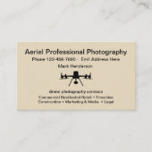 Aerial Drone Photography Theme Visitekaartjes (Voorkant)