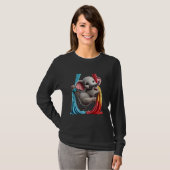 Aerial Elephant schattige Performing Silks T-shirt (Voorkant volledig)