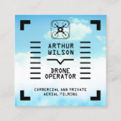 Aerial filming HUD view drone Vierkante Visitekaartje (Voorkant)