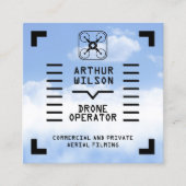 Aerial filming HUD view drone Vierkante Visitekaartje (Voorkant)