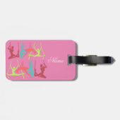 Aerial Fitness Poses Thunder_Cove Bagagelabel (Achterkant horizontaal)