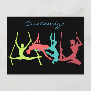 Aerial Fitness Poses Thunder_Cove Briefkaart