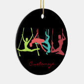 Aerial Fitness Poses Thunder_Cove Keramisch Ornament (Rechts)