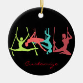 Aerial Fitness Poses Thunder_Cove Keramisch Ornament (Voorkant)