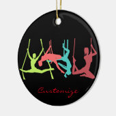 Aerial Fitness Poses Thunder_Cove Keramisch Ornament (Links)