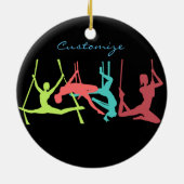 Aerial Fitness Poses Thunder_Cove Keramisch Ornament (Achterkant)