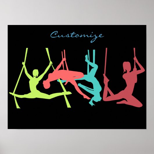 Aerial Fitness Poses Thunder_Cove Poster (Voorkant)