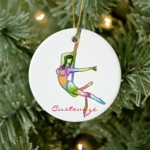 Aerial Fitness Yoga Thunder_Cove Keramisch Ornament
