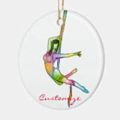 Aerial Fitness Yoga Thunder_Cove Keramisch Ornament (Links)