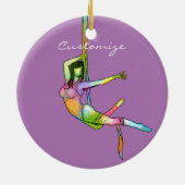 Aerial Fitness Yoga Thunder_Cove Keramisch Ornament (Achterkant)
