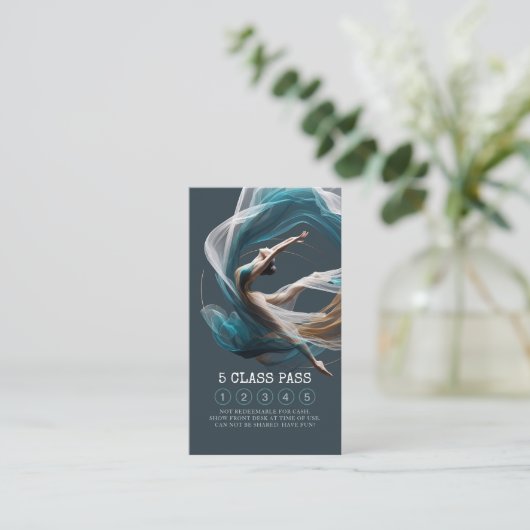 Aerial Flying Air Yoga Instructor 5 Class Pass Klantenkaartje (Staand voorkant)