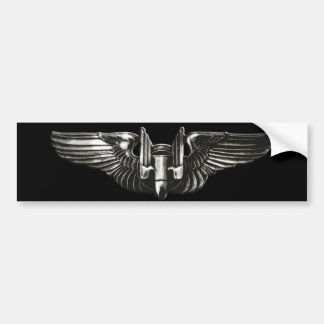 Aerial Gunner Wings Bumpersticker