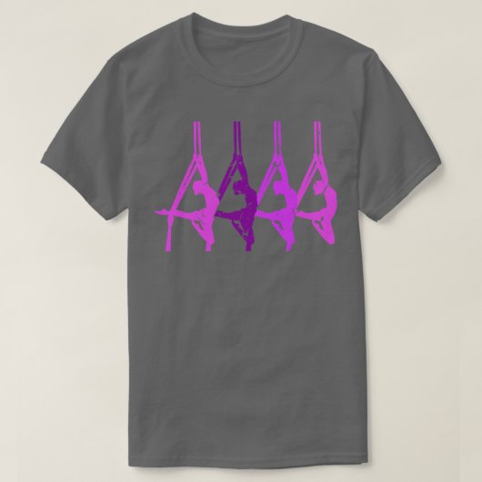 Aerial Gymnastic Aerialist Silks Dancer T-shirt (Design voorkant)